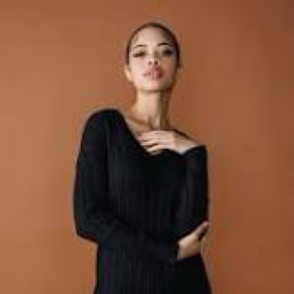 NWT Chloe Kristyn Zip Back Cotton / Cashmere Knit Sweater - Picture 3 of 15